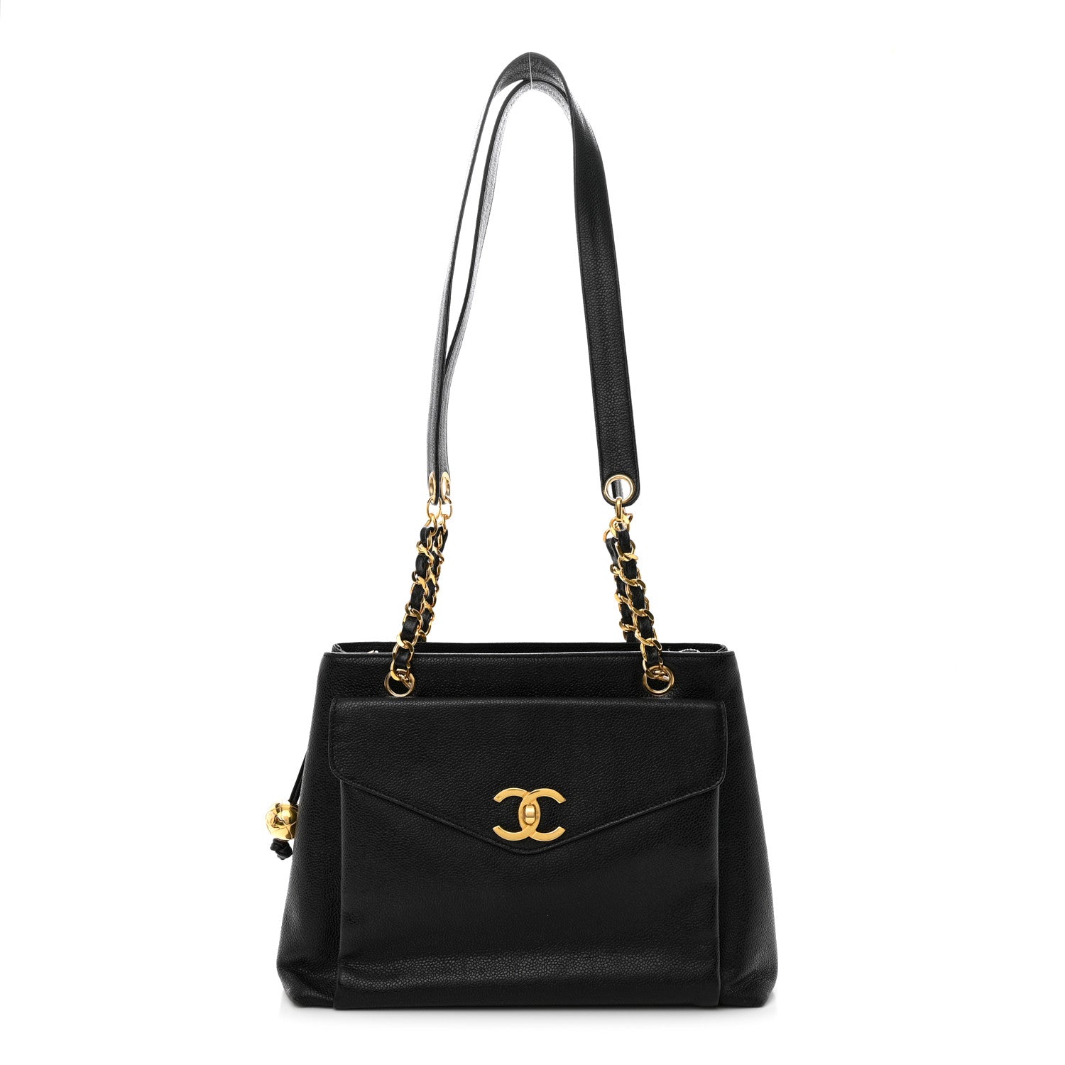 Chanel Caviar CC Shopper Tote Black 1 of 14