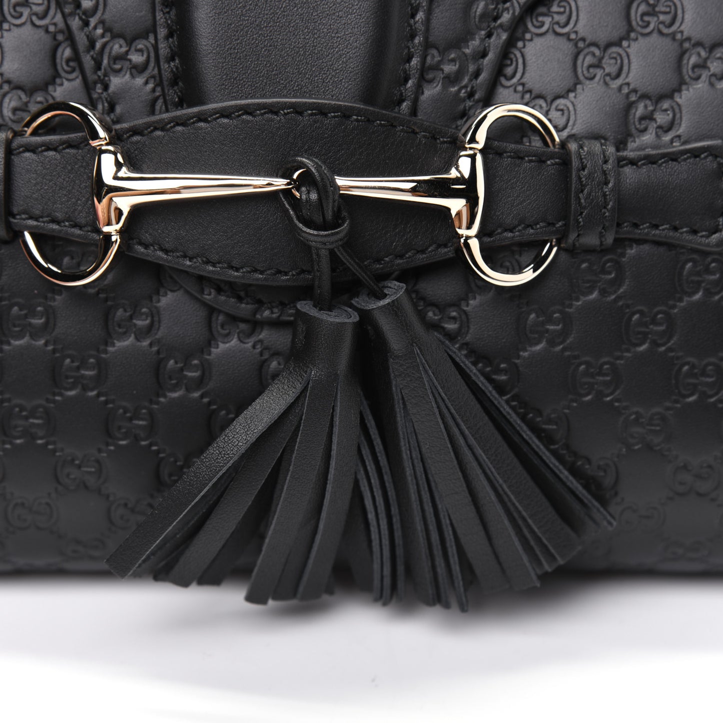 Microguccissima Mini Emily Shoulder Bag Black