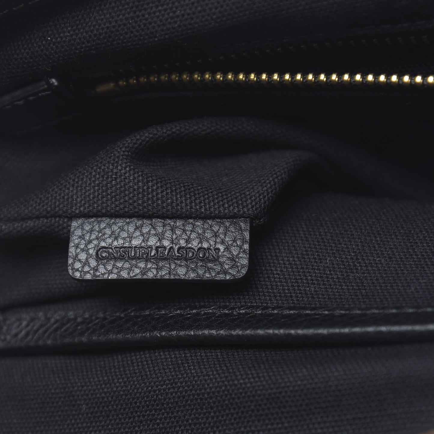 Canvas Mega Check Small Baildon Messenger Bag Black