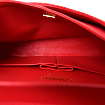 Chanel Caviar Quilted Medium Double Flap Red 5 of 11