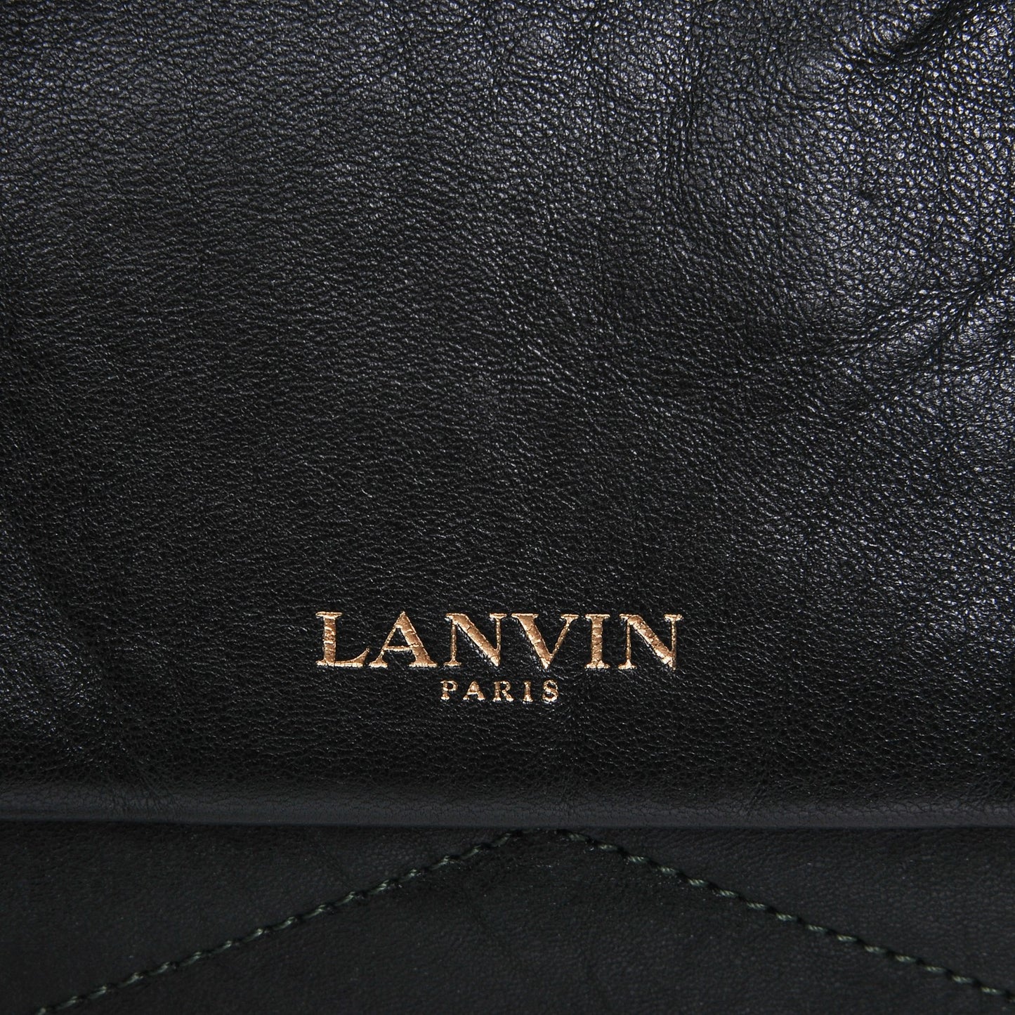 Lambskin Quilted Medium Sugar Flap Shoulder Bag Bottle Green