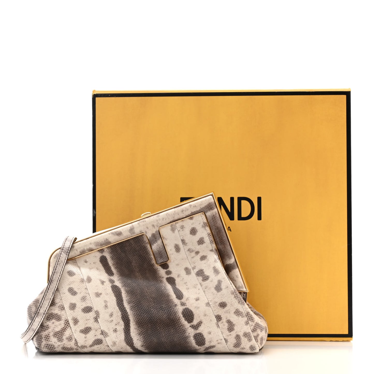 Snakeskin Small Fendi First Beige