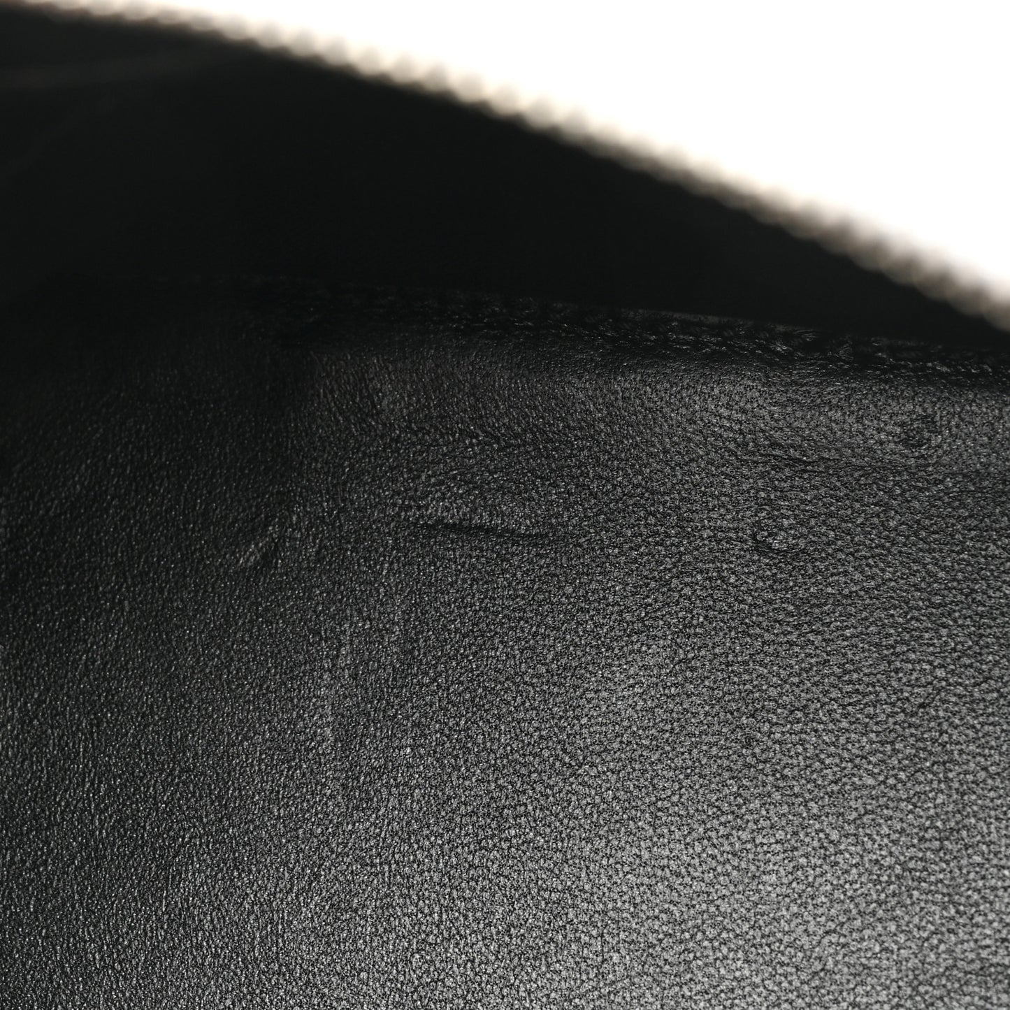 Calfskin Crocodile Embossed XXS Ville Top Handle Bag White Black