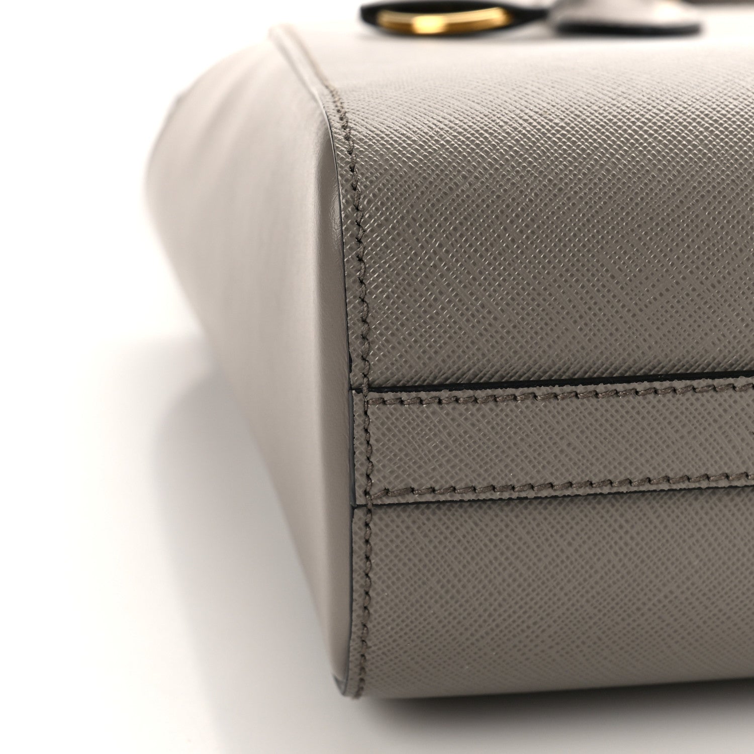 Prada Saffiano Soft Calfskin Small Zippered Tote Marmo 7 of 8