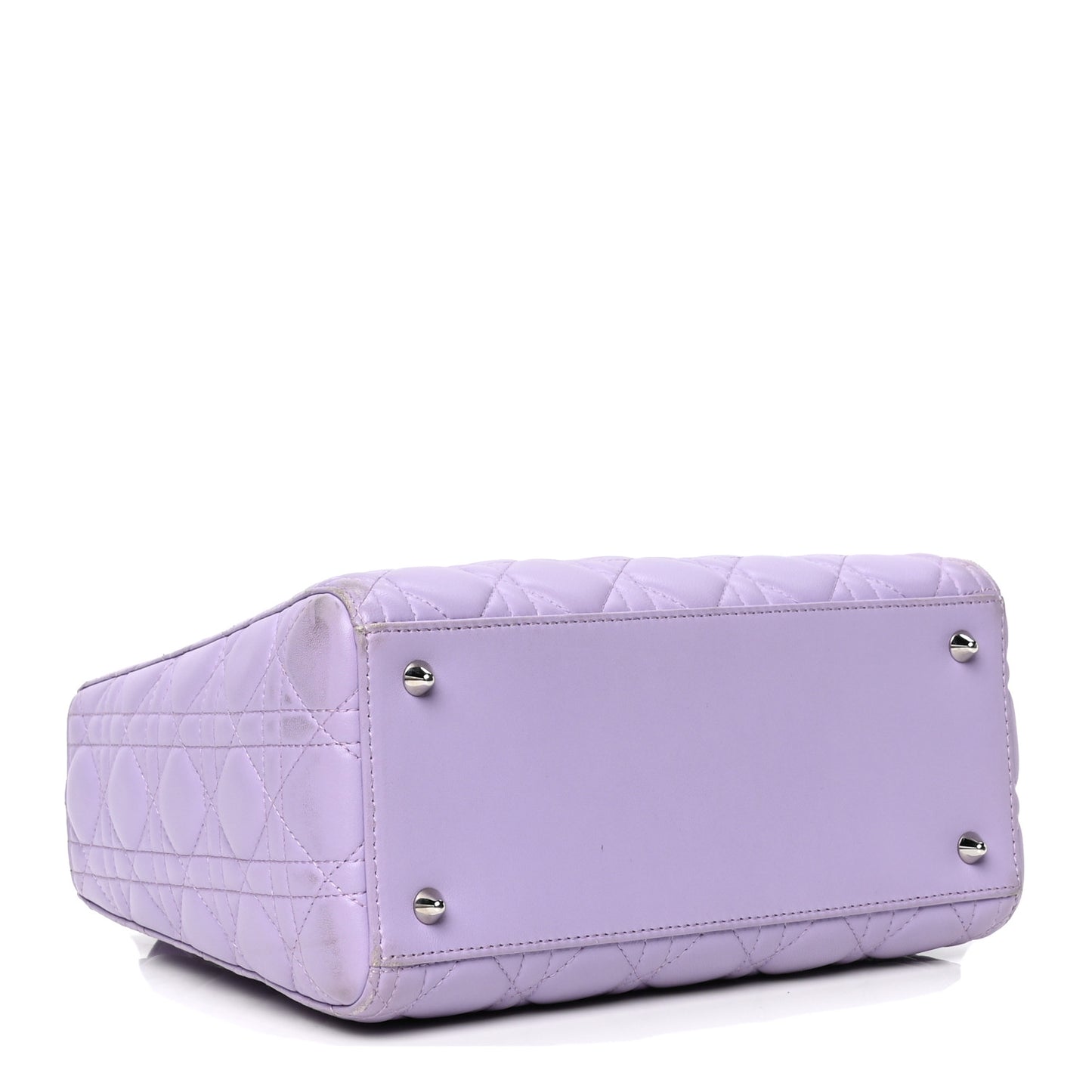 Lambskin Cannage Medium Lady Dior Purple