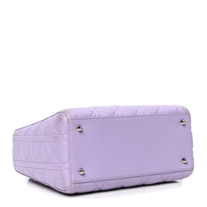 Christian Dior Lambskin Cannage Medium Lady Dior Purple 3 of 8