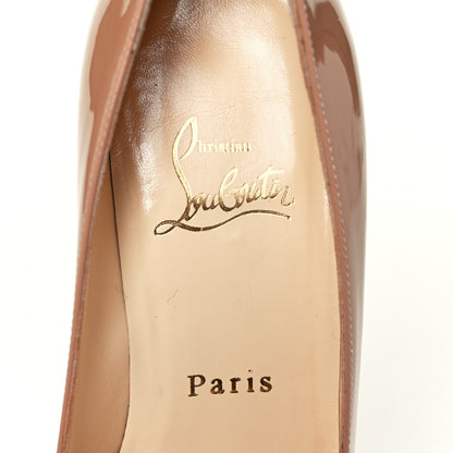 Christian Louboutin CHRISTIAN LOUBOUTIN Patent New Simple 85 Pumps 36.5 Nude 7 of 8