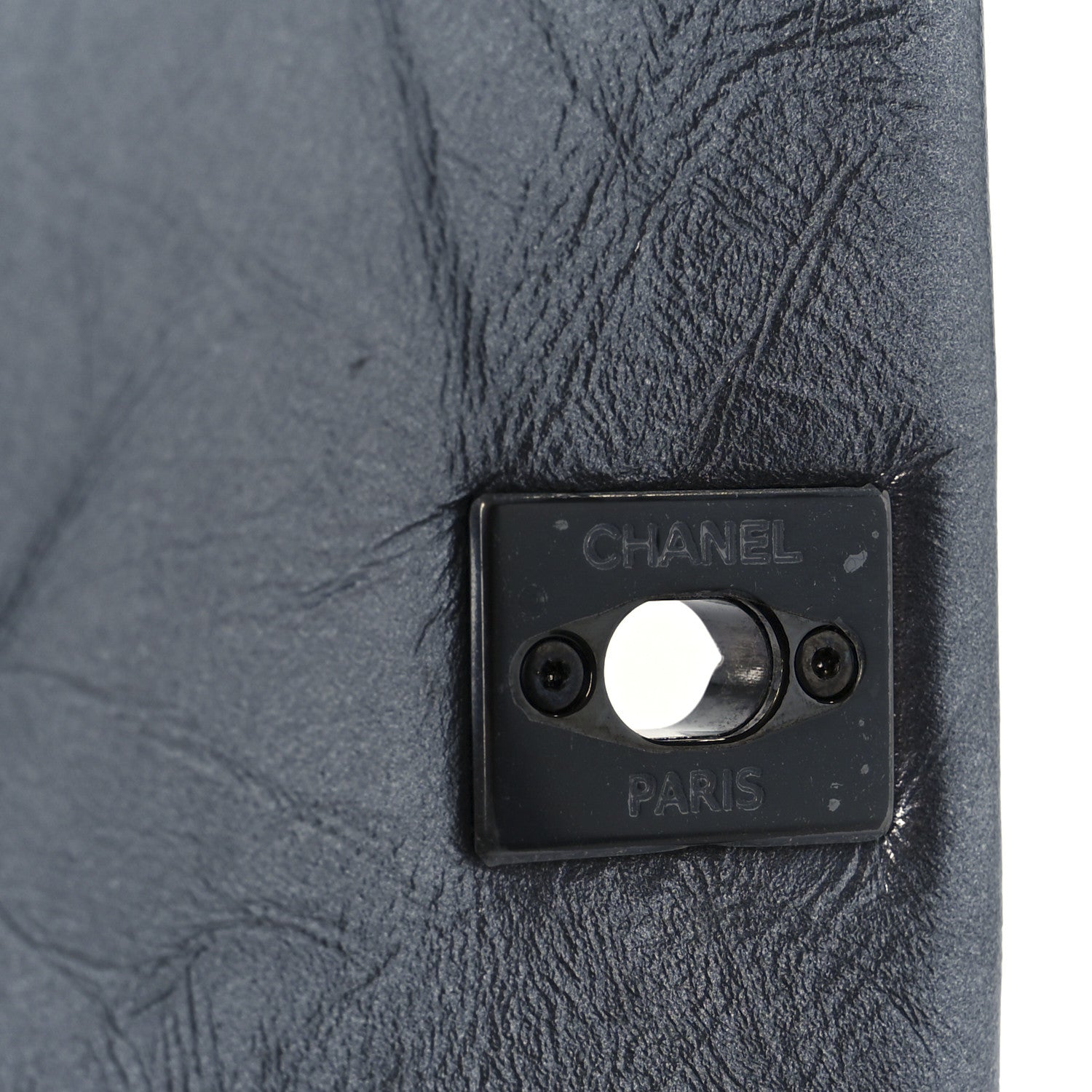 Chanel Metallic Aged Calfskin Quilted Mini Coco Handle Flap Charcoal 6 of 12