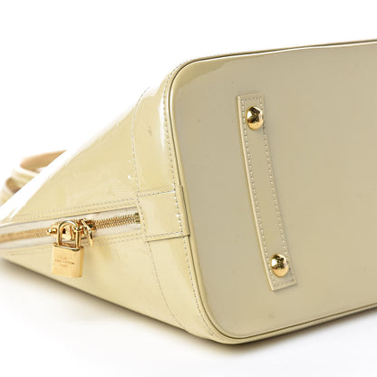Louis Vuitton Vernis Alma MM Blanc Corail 13 of 15