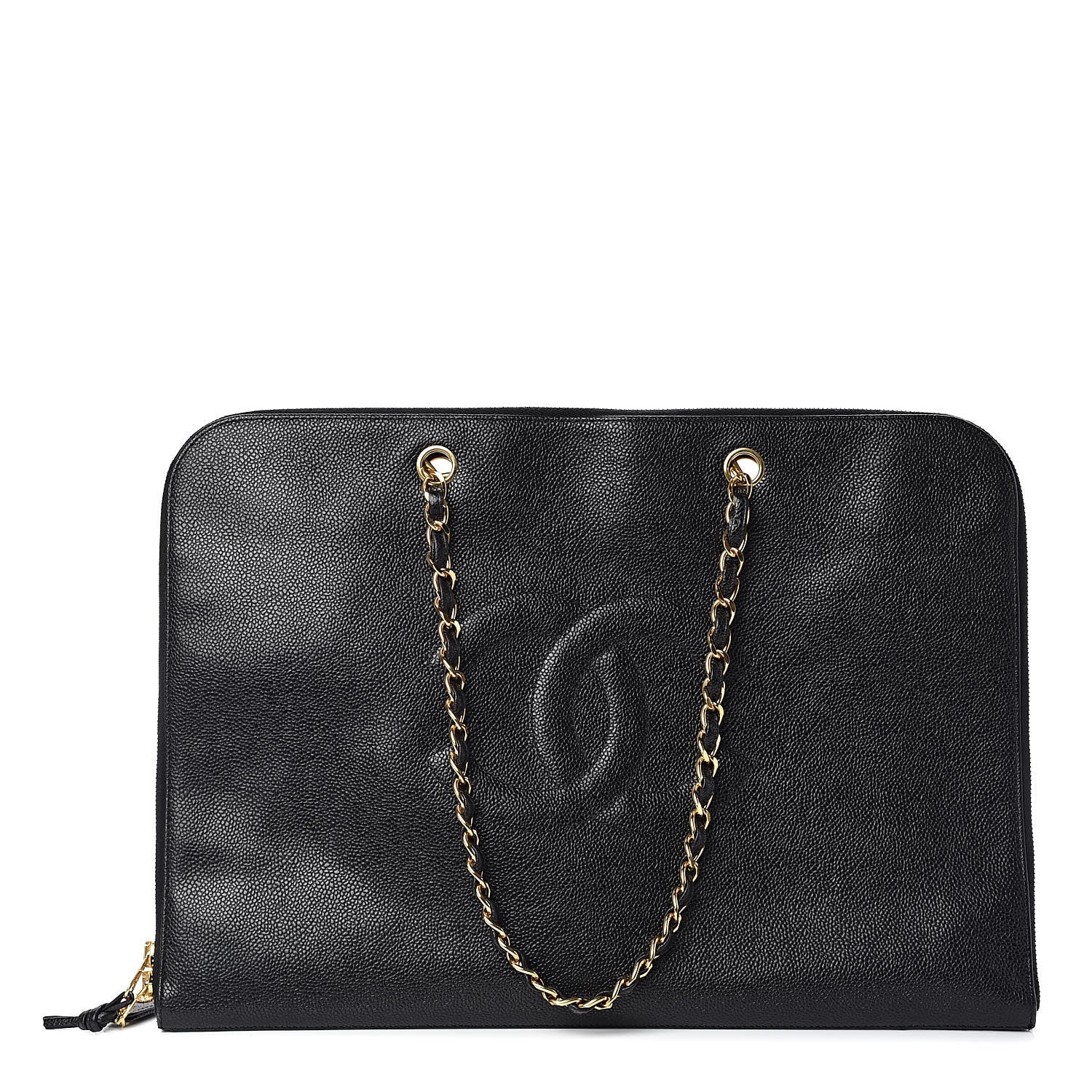 Chanel Caviar Large CC Shoulder Bag Black 1 of 7