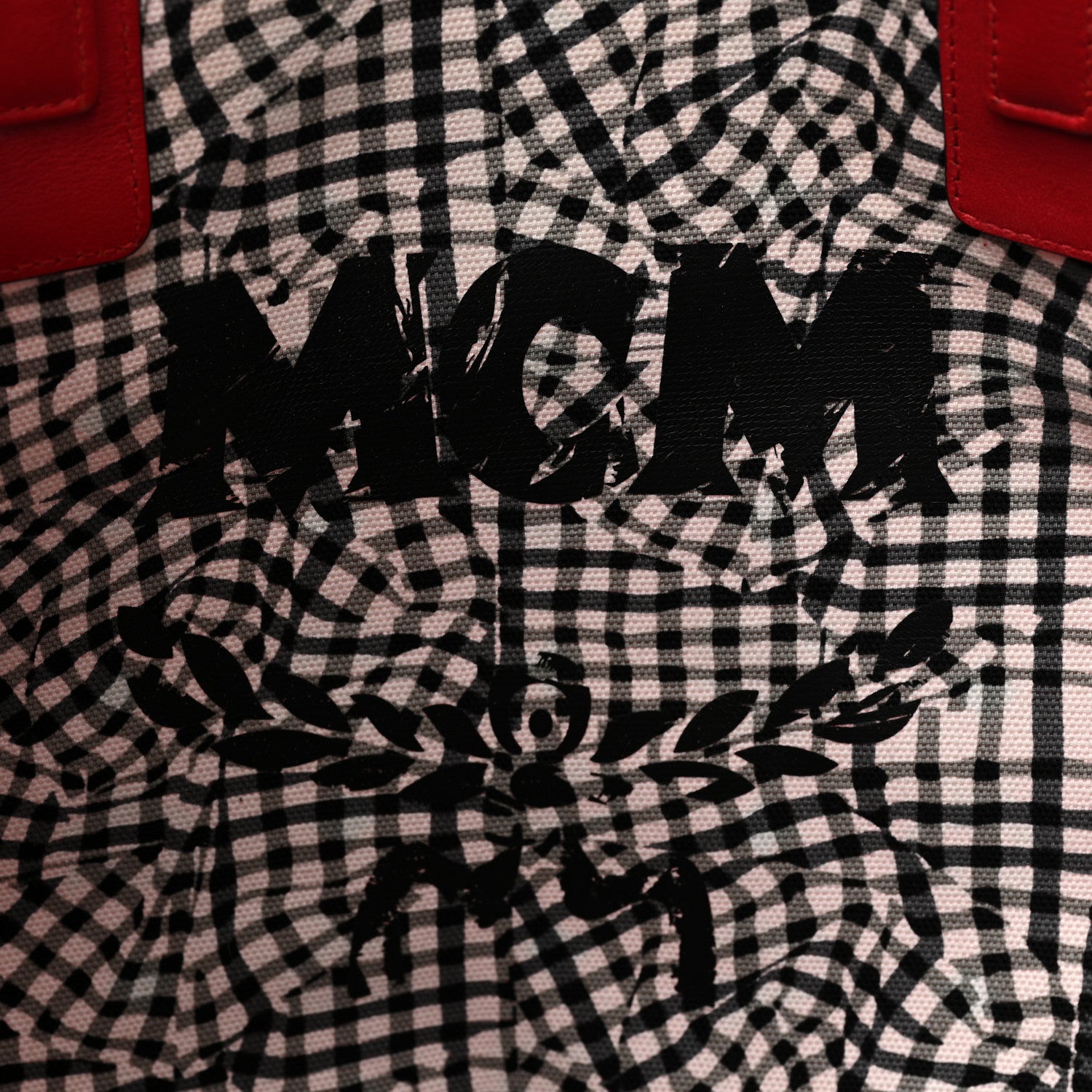 MCM Visetos Large Liz Reversible Shopper Tote Ruby Red 10 of 21