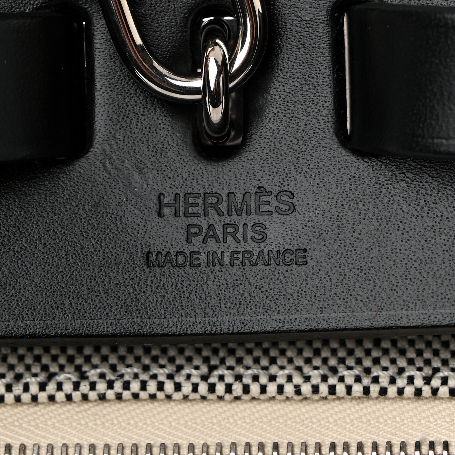 Hermes Criss Viking Vache Hunter Herbag a Dos Zip Retourne Backpack Ecru Black 7 of 13
