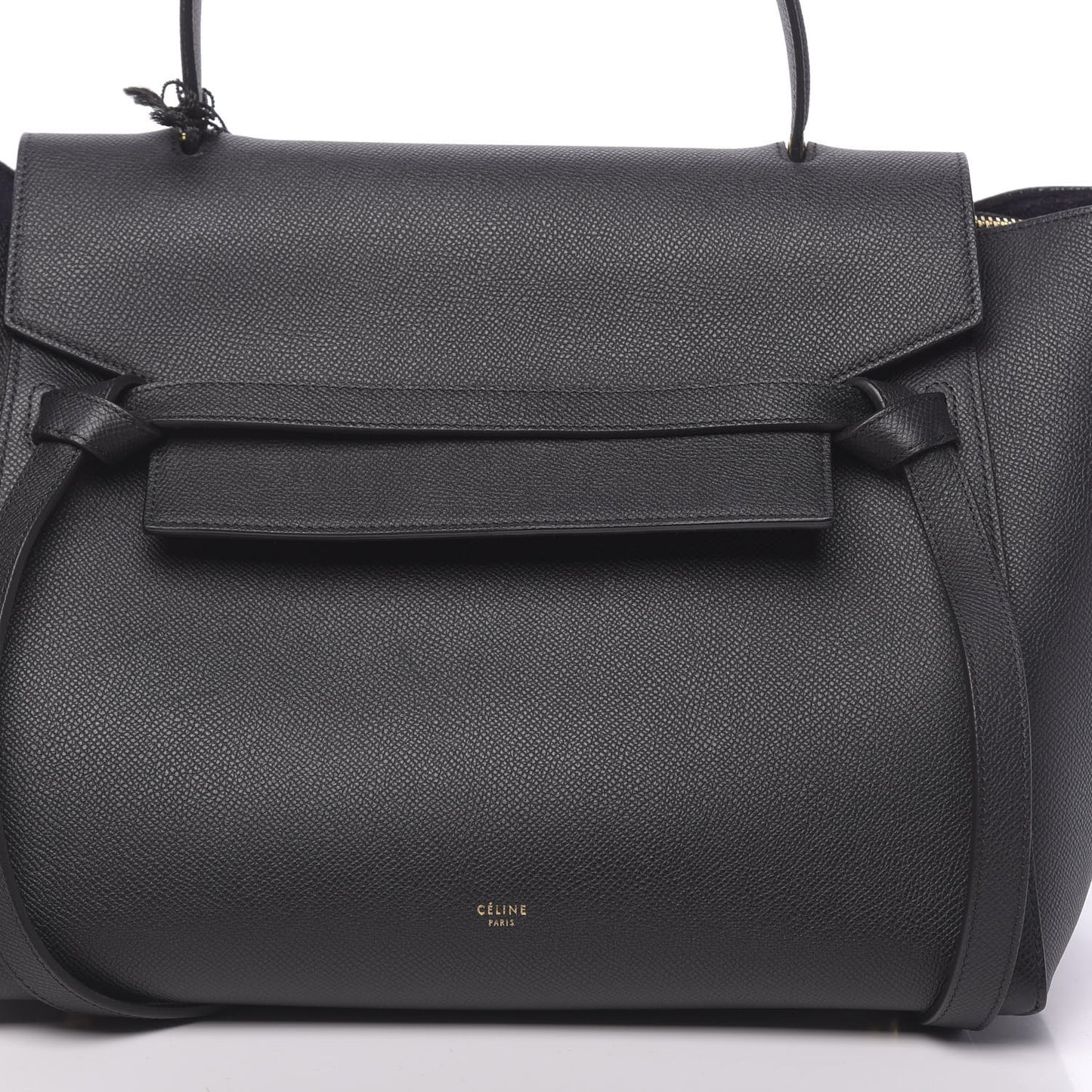 Grained Calfskin Small Belt Bag Black