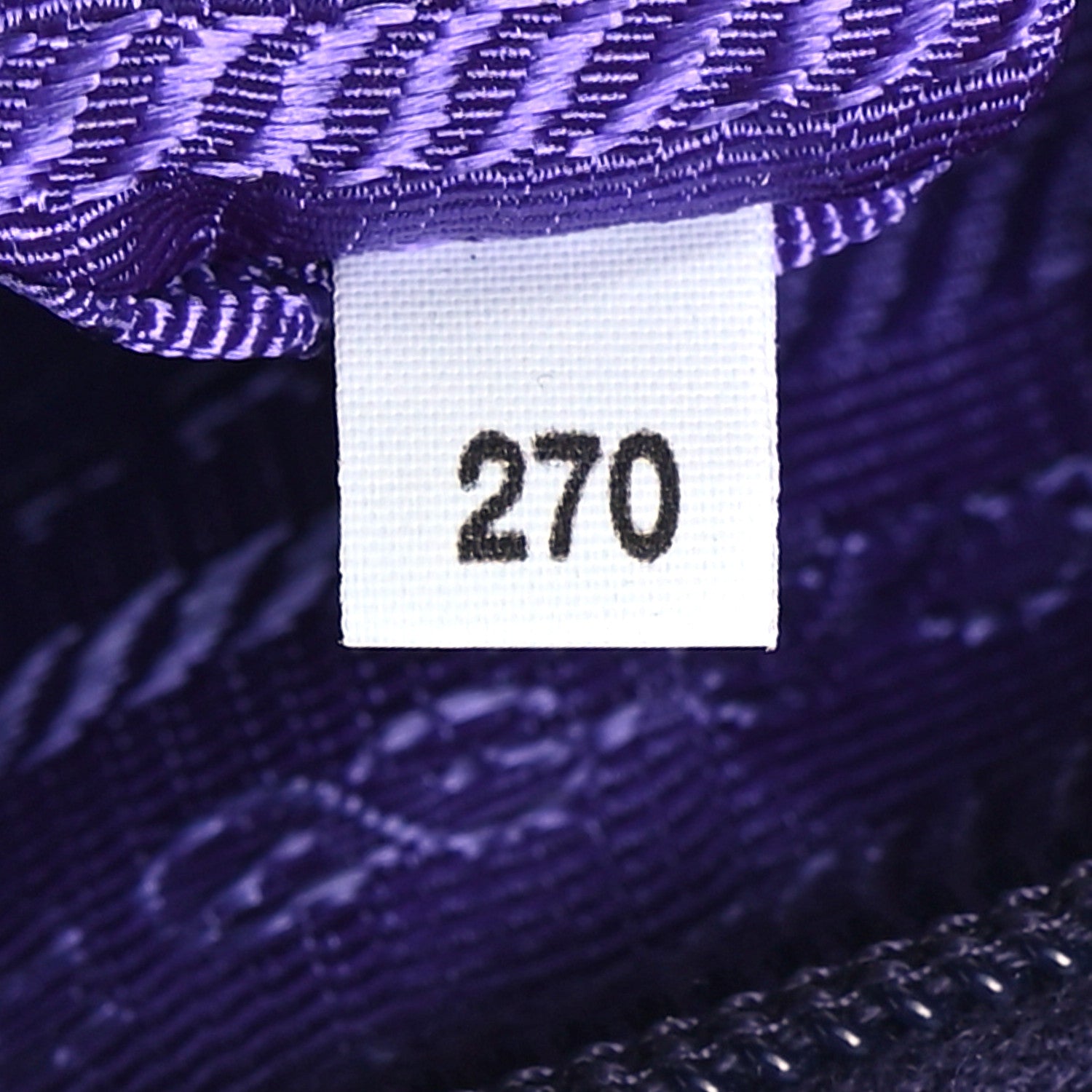 Prada Paillettes Sequin Mini Re-Edition 2000 Bag Iris Black 6 of 9