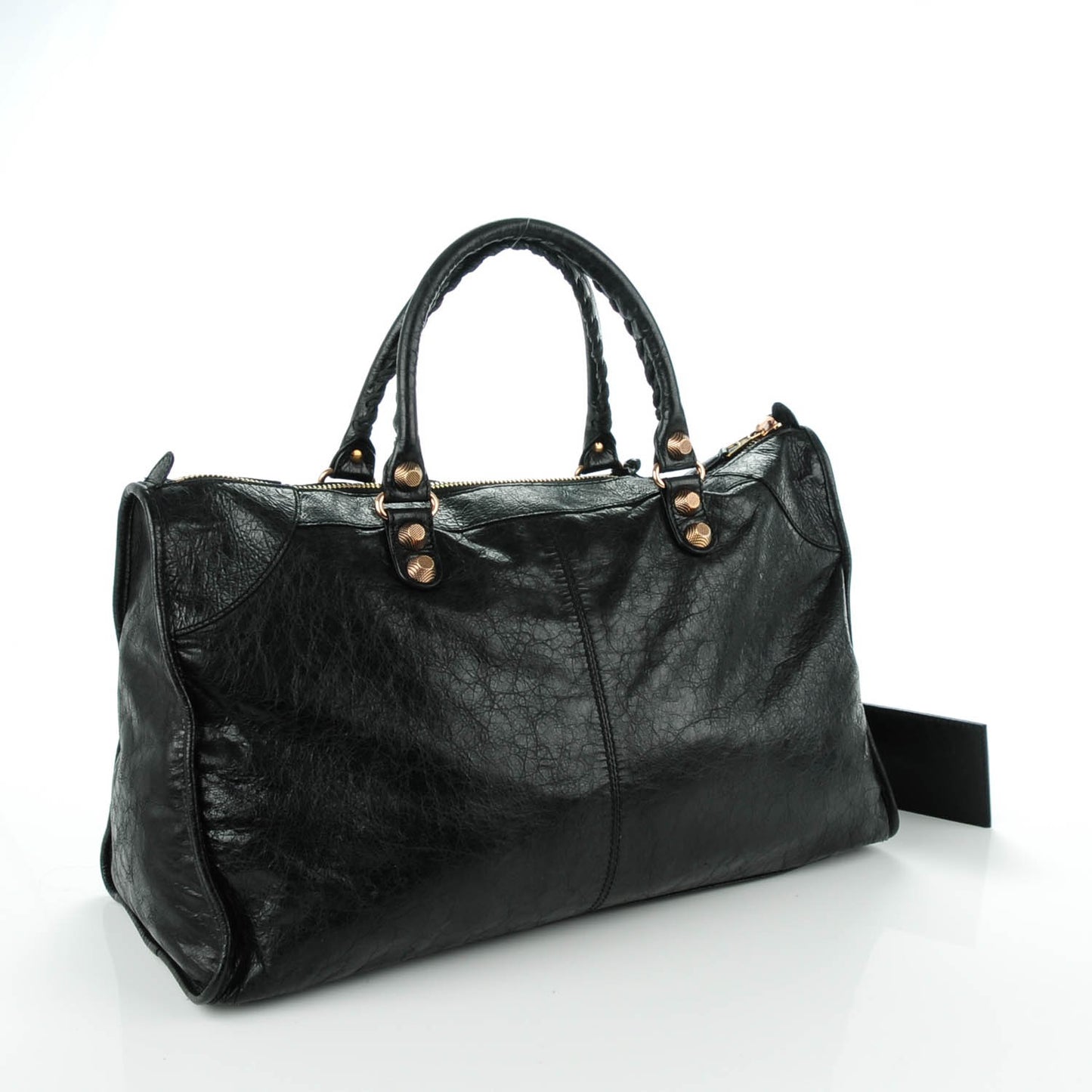 Agneau Giant 21 Rose Gold Hardware Work Black