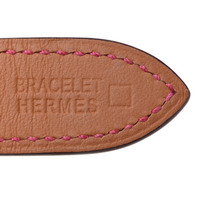 Hermes Alligator Heure H Hour Watch 30mm Strap Framboise 3 of 7