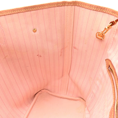 Louis Vuitton Damier Azur Neo Neverfull MM Rose Ballerine 15 of 17