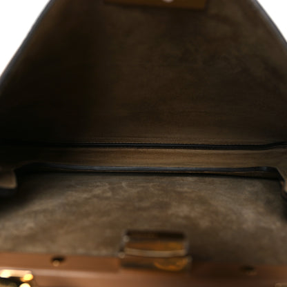 Fendi Vitello Small Soft Peekaboo Satchel Cappuccino 6 of 12