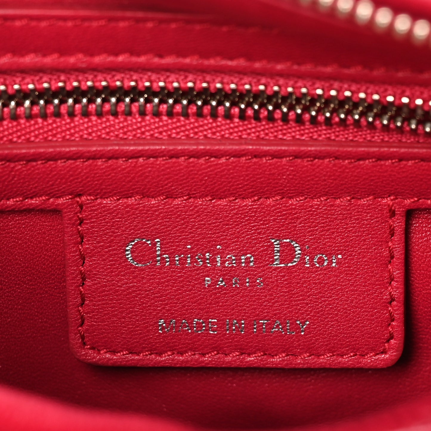 Lambskin Cannage Medium Pearl Lady Dior Dark Pink
