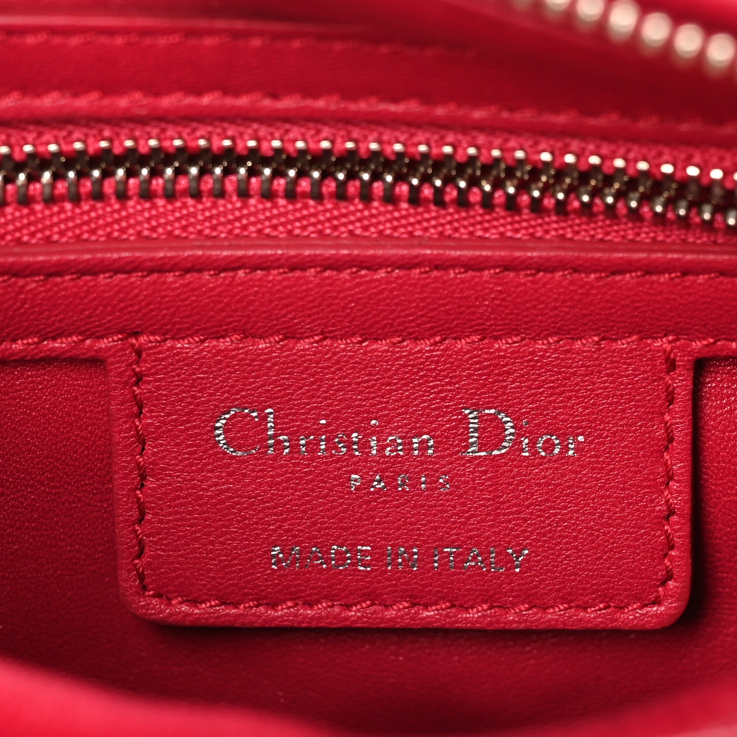 Christian Dior Lambskin Cannage Medium Pearl Lady Dior Dark Pink 6 of 11