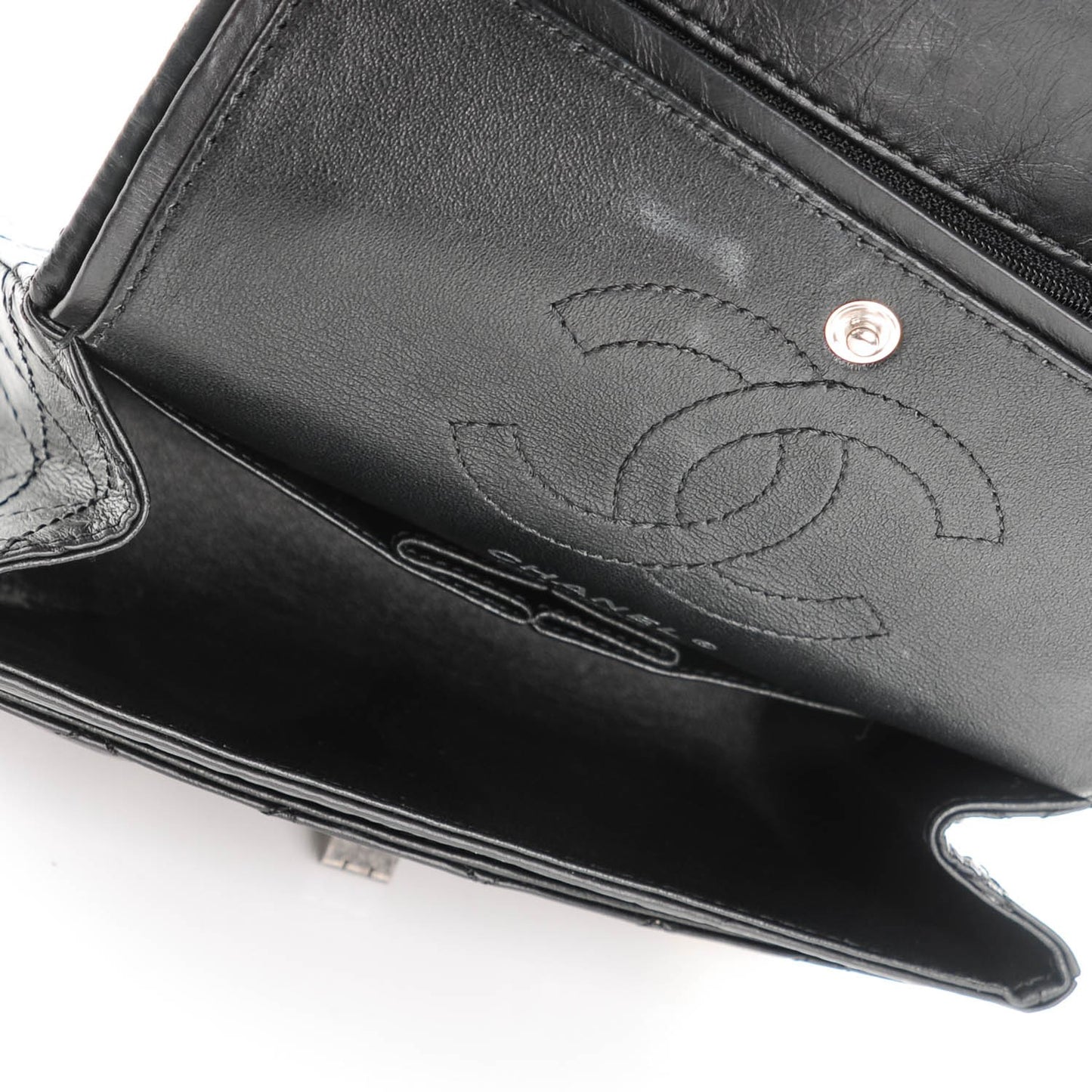 Aged Calfskin Lucky Charms 2.55 Reissue 224 Flap Black