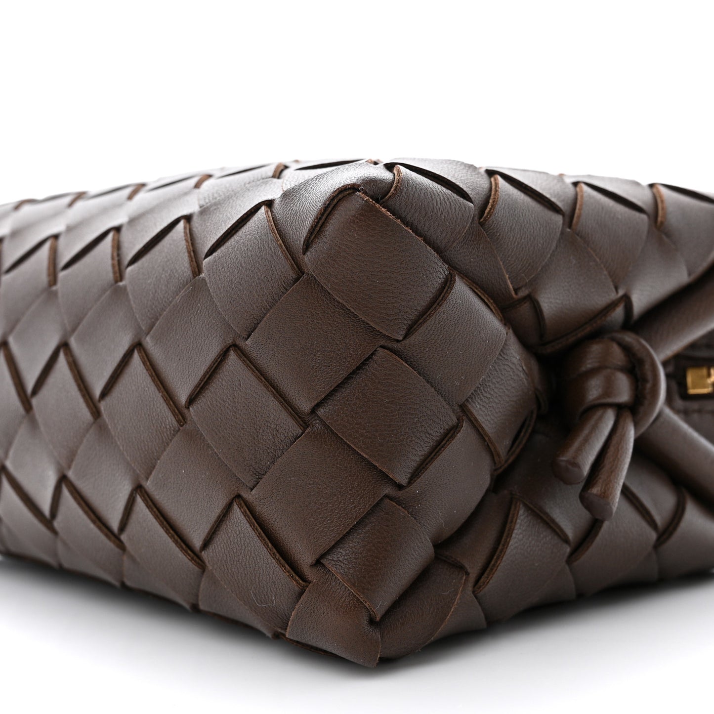 Nappa Intrecciato Mini Loop Camera Bag Light Brown