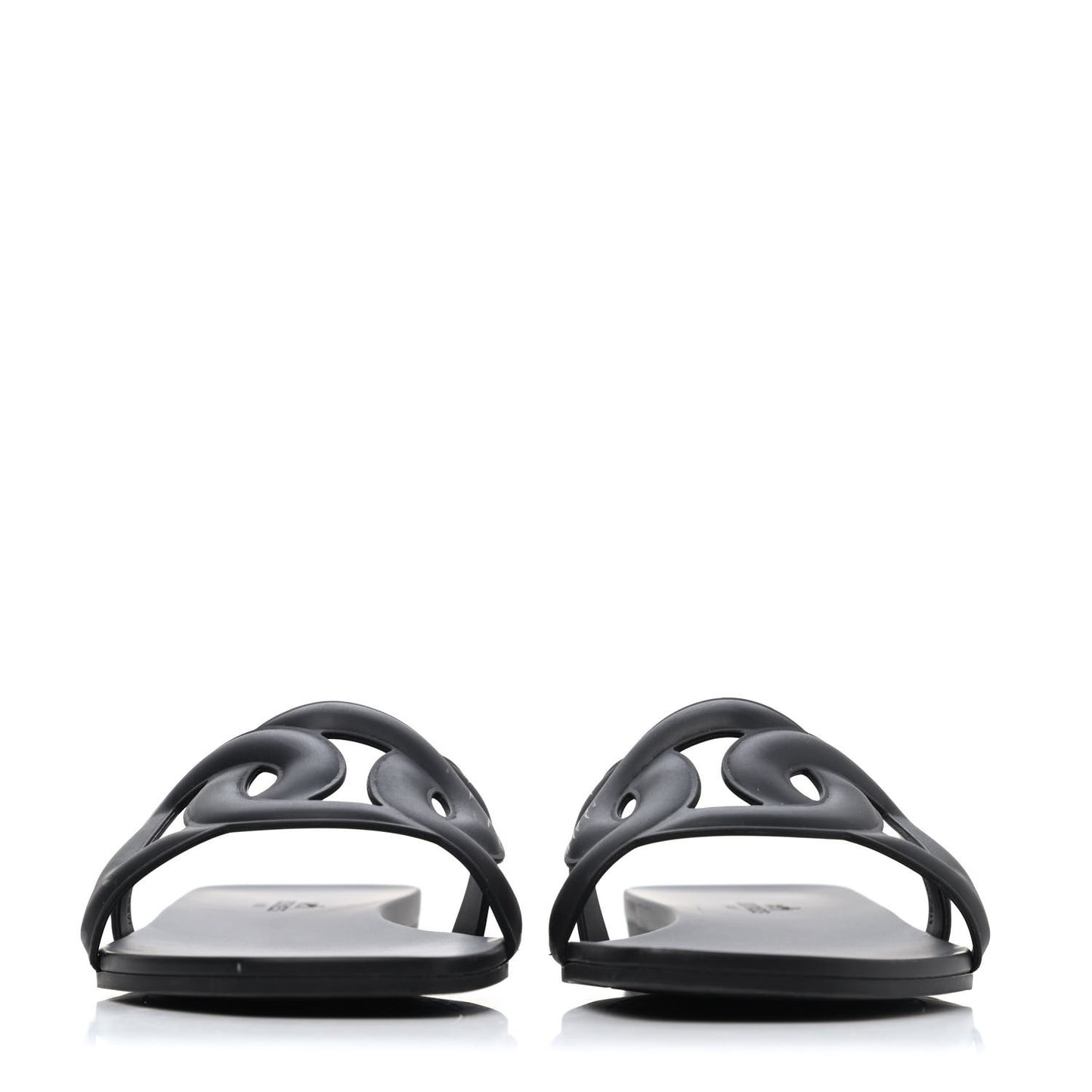 Rubber Aloha Sandals 38 Black