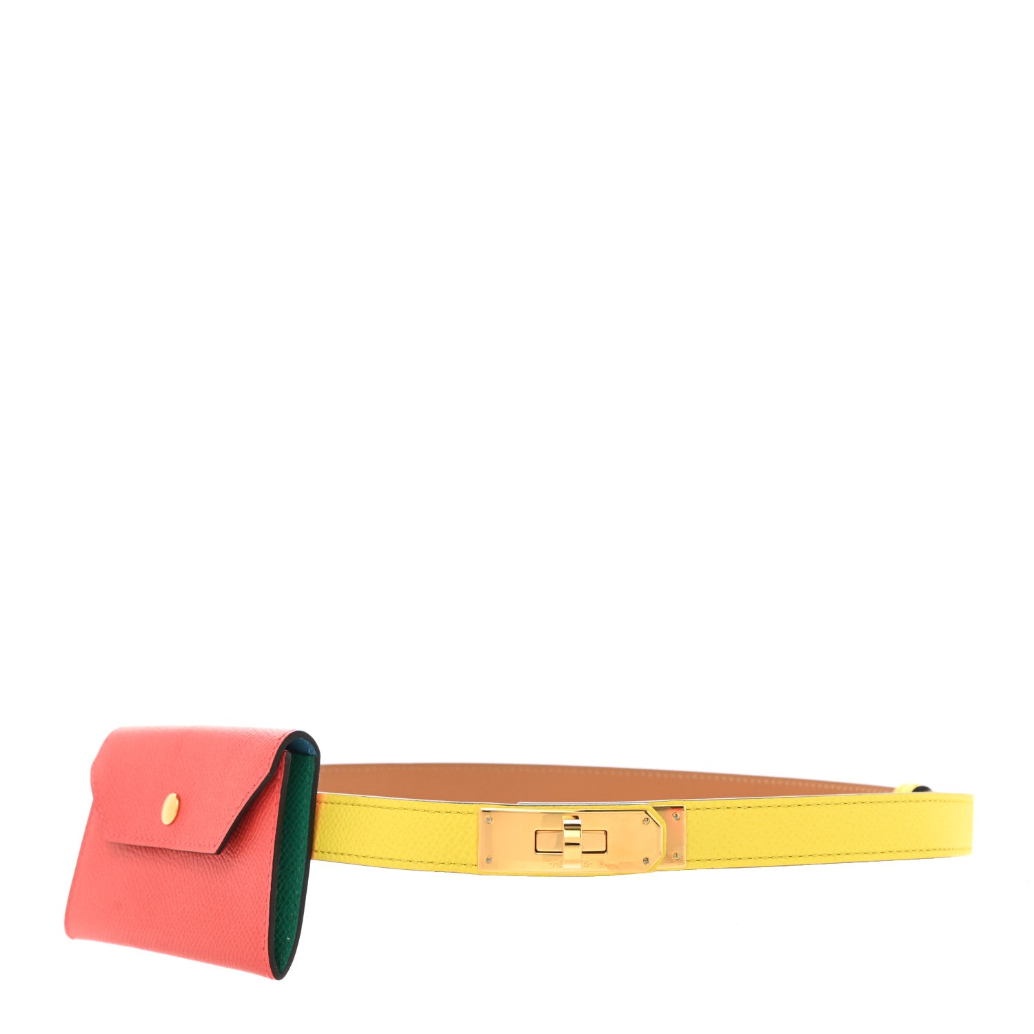 Hermes Epsom Kelly Pocket Belt Jaune Citron Rose Jaipur Vert Jade Bleu Du Nord 1 of 5