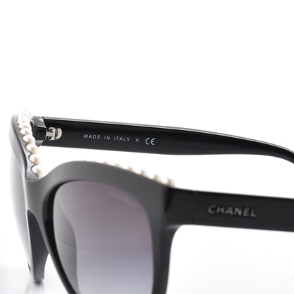Chanel Freshwater Cultured Pearl Butterfly Sunglasses 6040-H Black 6 of 10