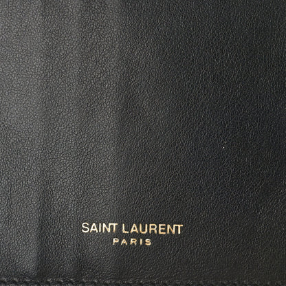 Saint Laurent SAINT LAURENT Smooth Calfskin Uptown Card Holder Black Black 7 of 7