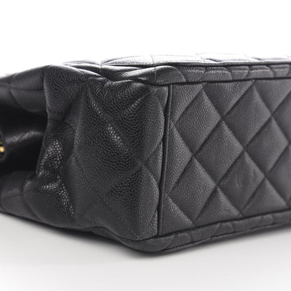 Chanel Caviar Quilted Frame Shoulder Bag Black 7 of 9