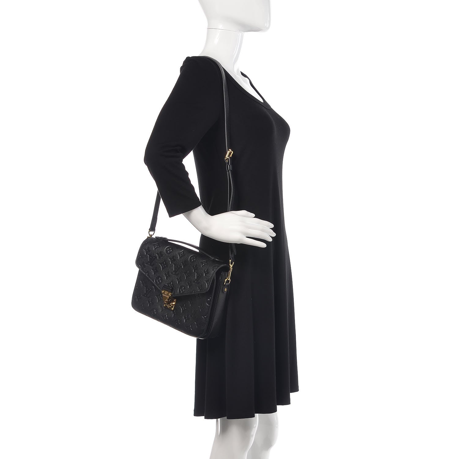 Louis Vuitton Empreinte Pochette Metis Black 2 of 10