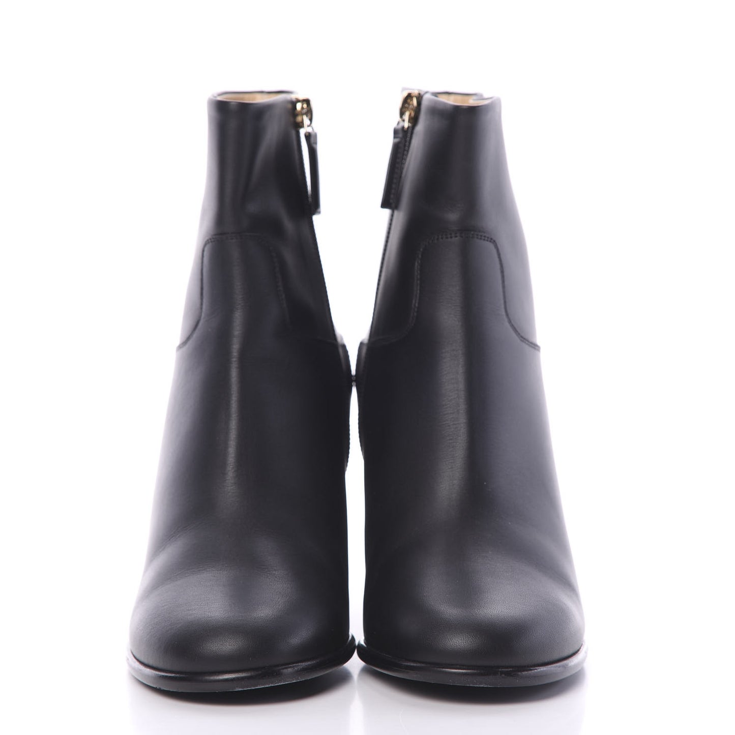 Calfskin CC Short Boots 40 Black