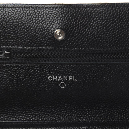 Chanel Caviar Quilted Wallet On Chain WOC Black 7 of 9