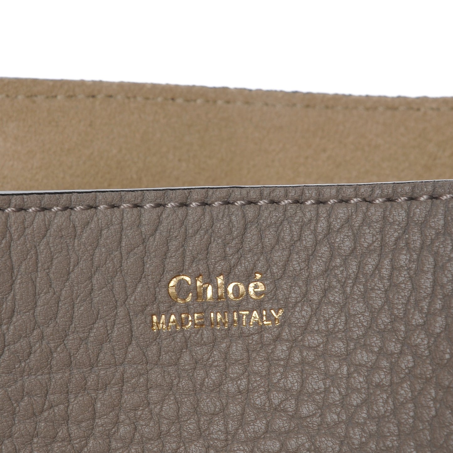 Grained Lambskin Drew Shoulder Bag Motty Grey