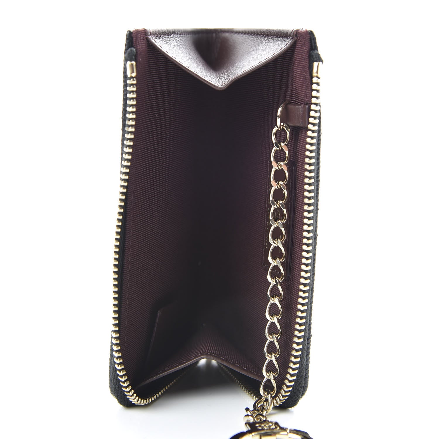 Chanel Caviar Quilted Zipped Key Holder Case Black 6 of 8