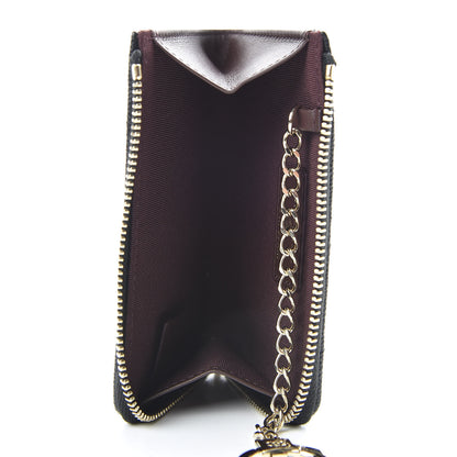 Chanel Caviar Quilted Zipped Key Holder Case Black 6 of 8