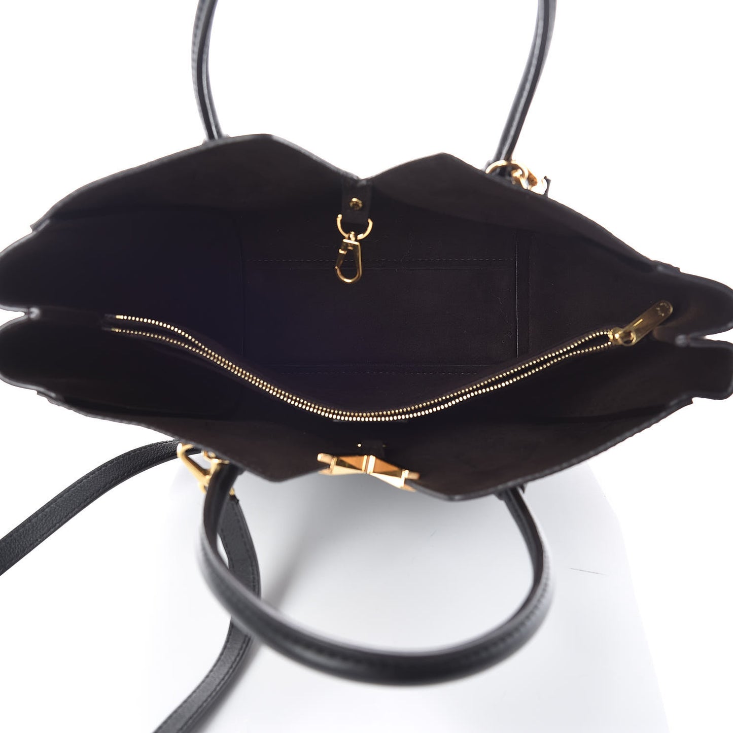 Calfskin Monogram Kimono Tote PM Black