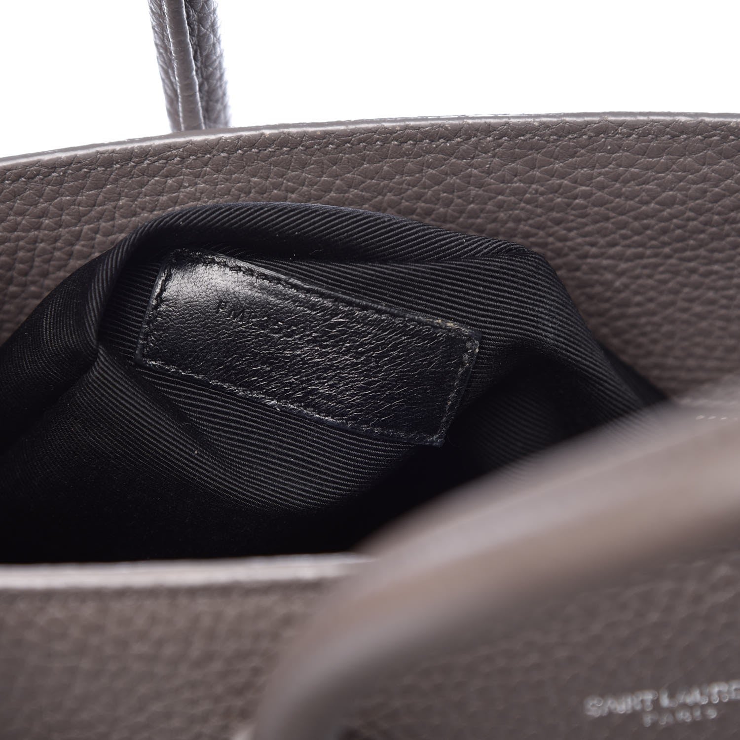 Saint Laurent Grained Calfskin Small Sac De Jour Fog 16 of 26