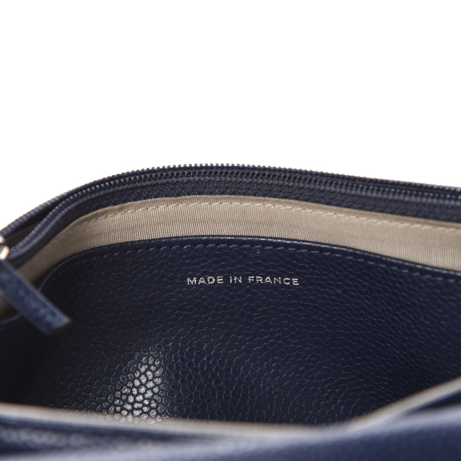 Chanel Caviar Half Moon Wallet On Chain WOC Navy 9 of 13