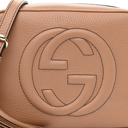 Gucci Pebbled Calfskin Small Soho Disco Bag Camelia 8 of 11