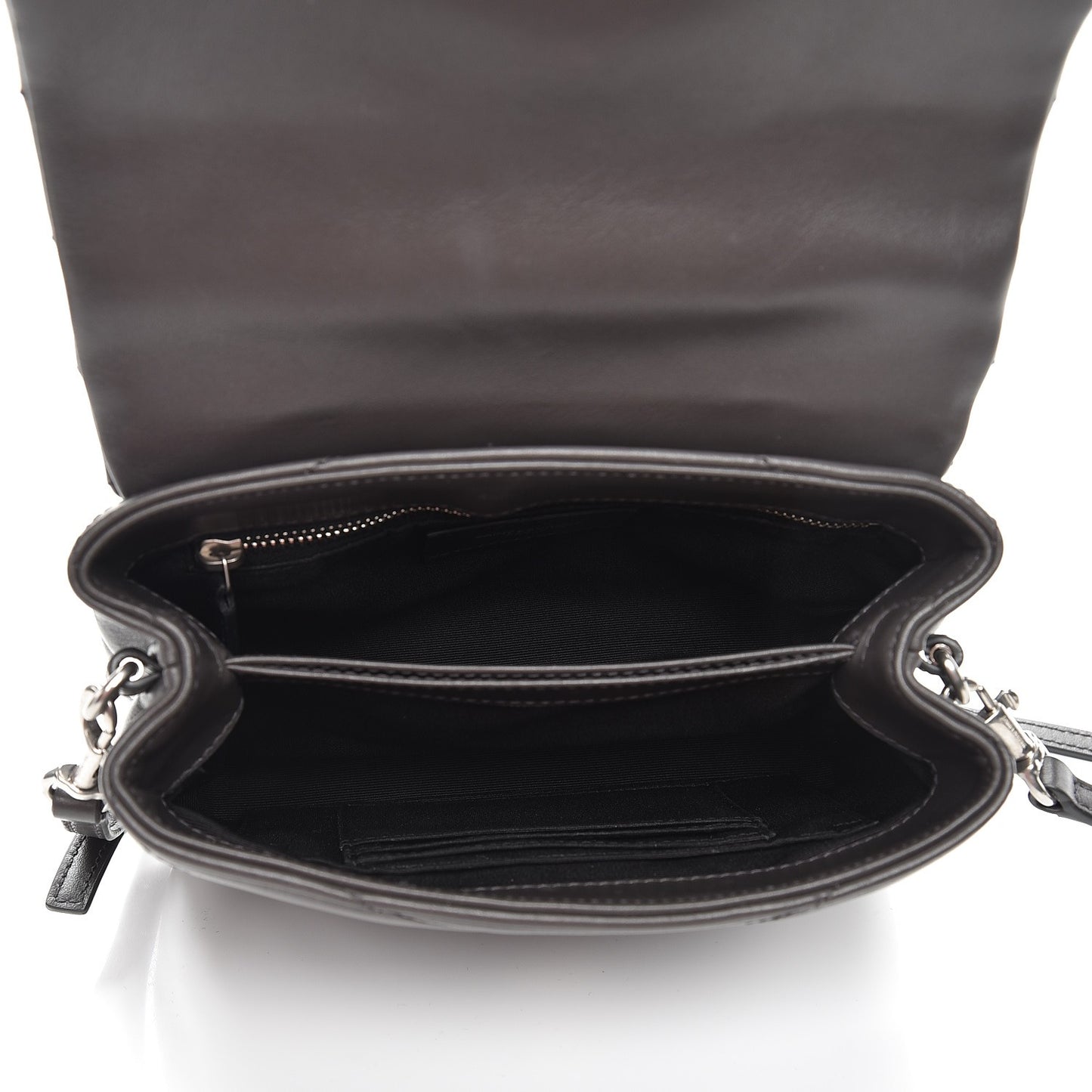 Calfskin Y Quilted Monogram Toy Loulou Crossbody Bag Asphalt
