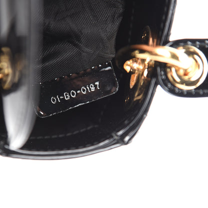 Christian Dior Patent Cannage Mini Lady Dior Black 10 of 11