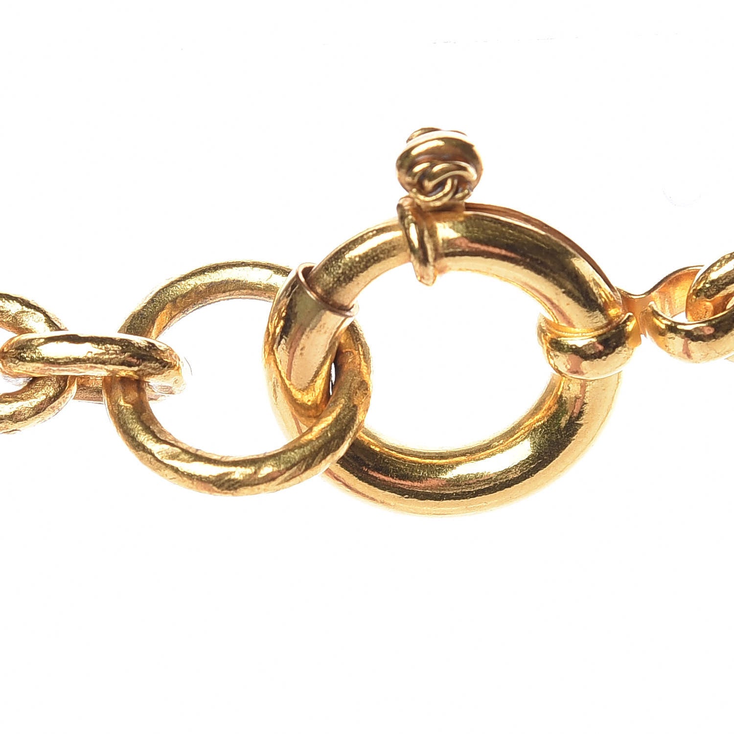 Chanel Chain CC Long Pendant Necklace Gold 6 of 6