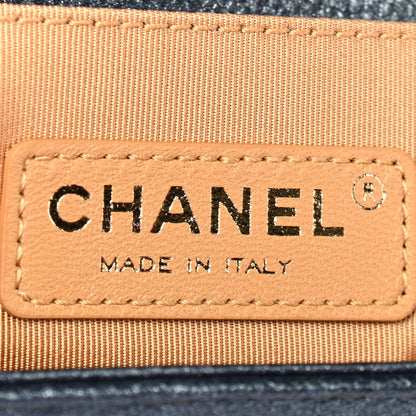 Chanel Metallic Calfskin Quilted Medium Boy Flap Grey 5 of 8