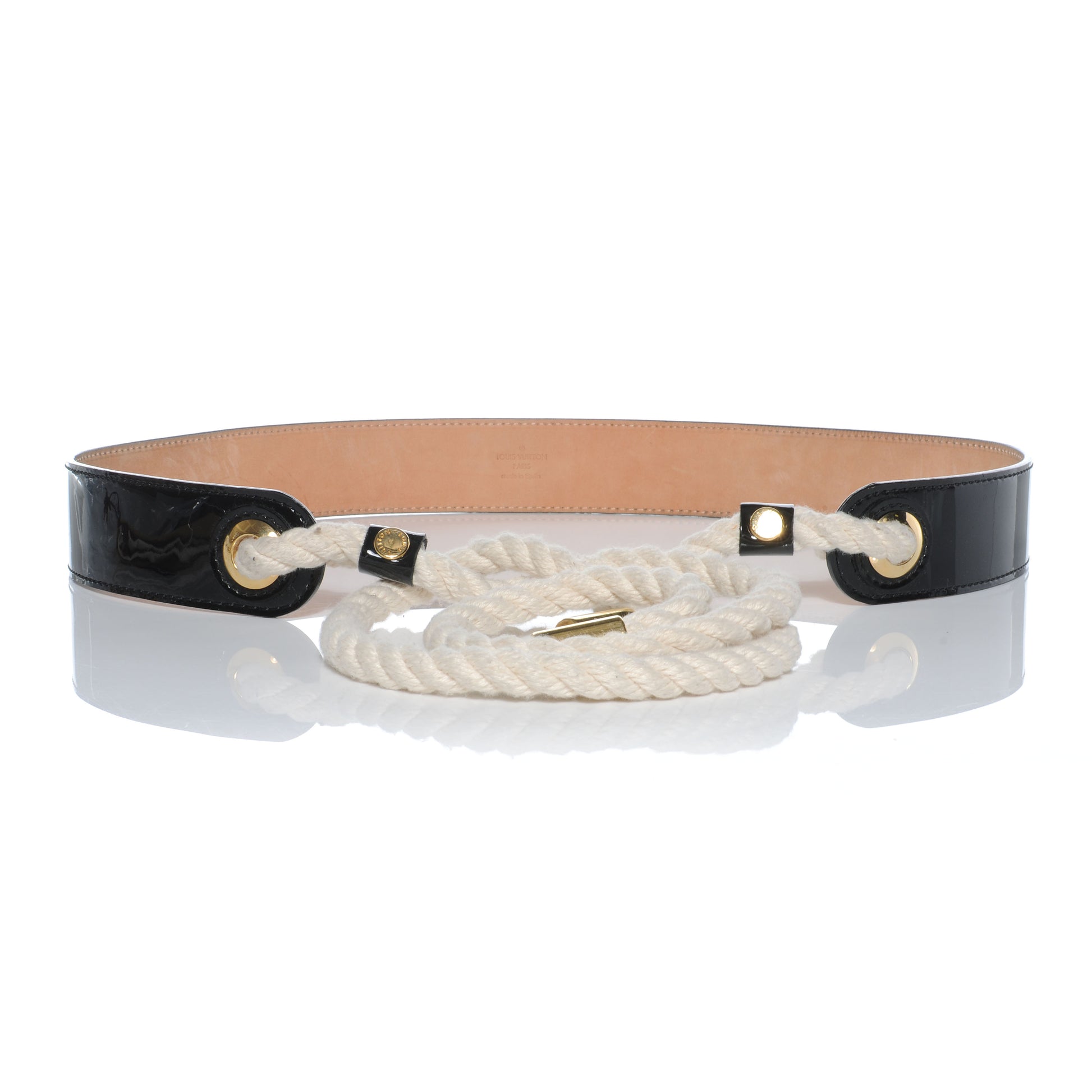 Louis Vuitton Patent Inventeur Rope Belt 85 34 1 of 10