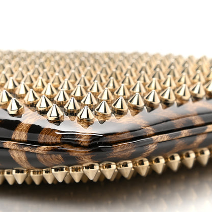 Christian Louboutin Patent Leopard Print Loubiposh Spiked Crossbody Clutch 10 of 10