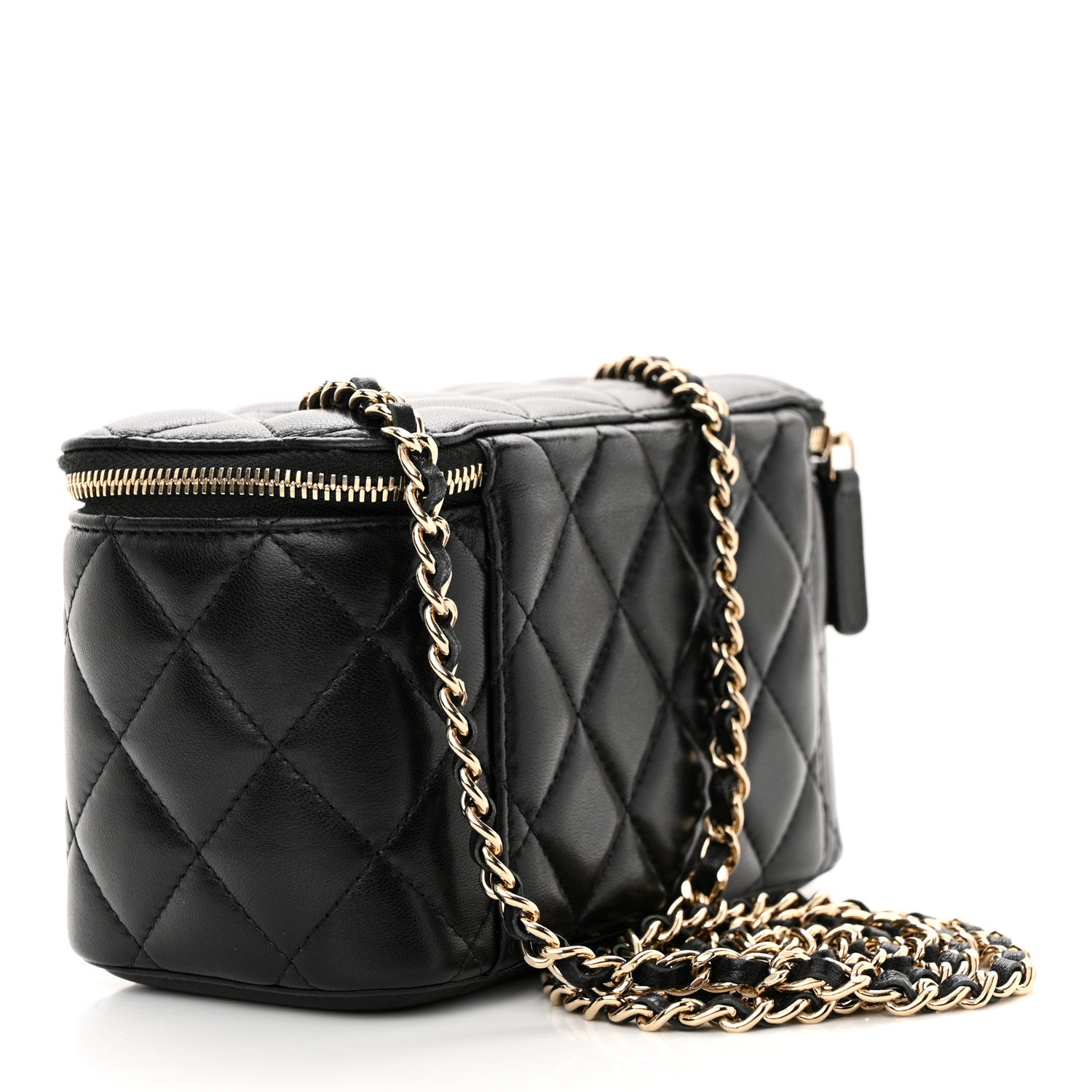Chanel Caviar Quilted Small Vanity Case With Chain Black 3 of 13