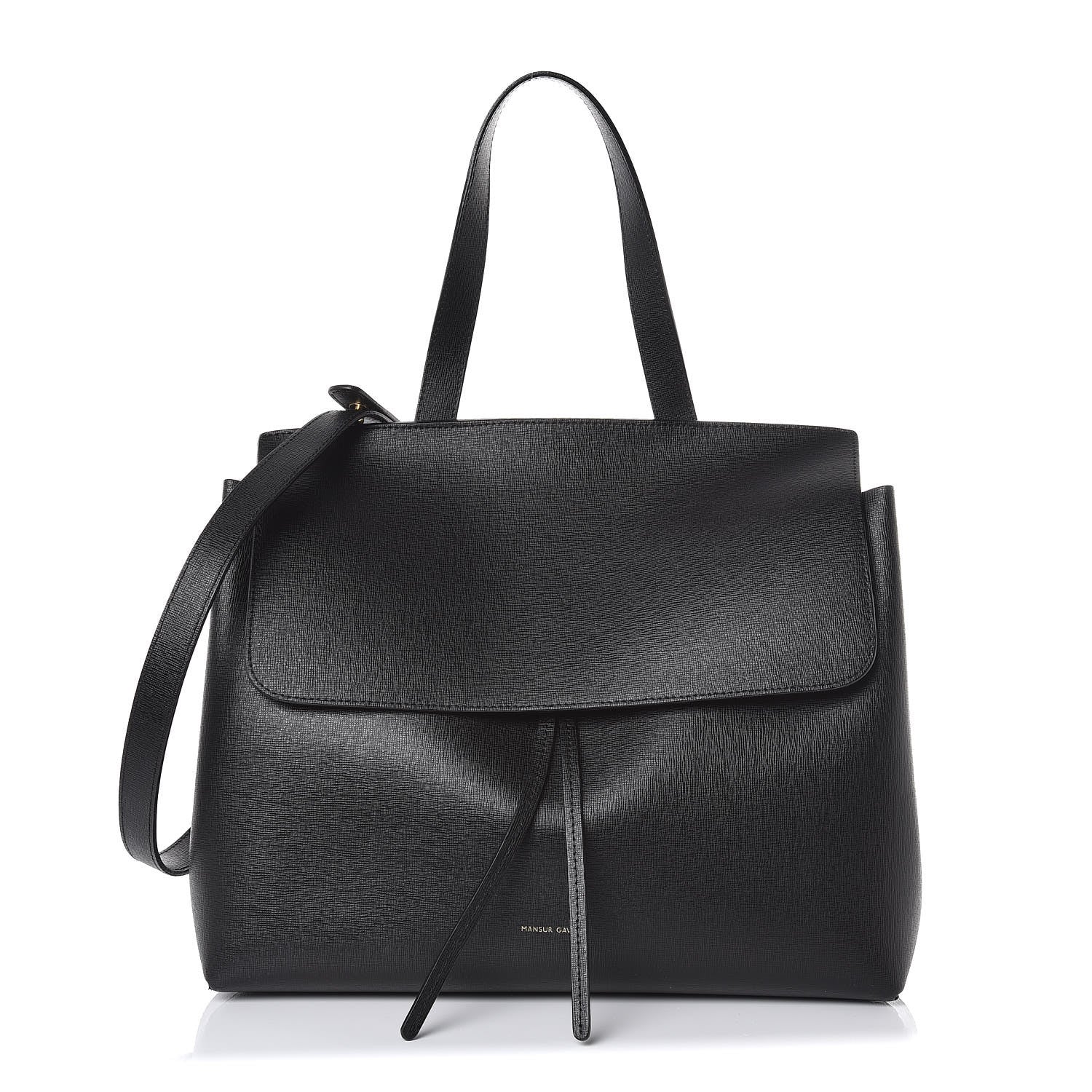 Mansur Gavriel Saffiano Lady Bag Black Flamma 1 of 7