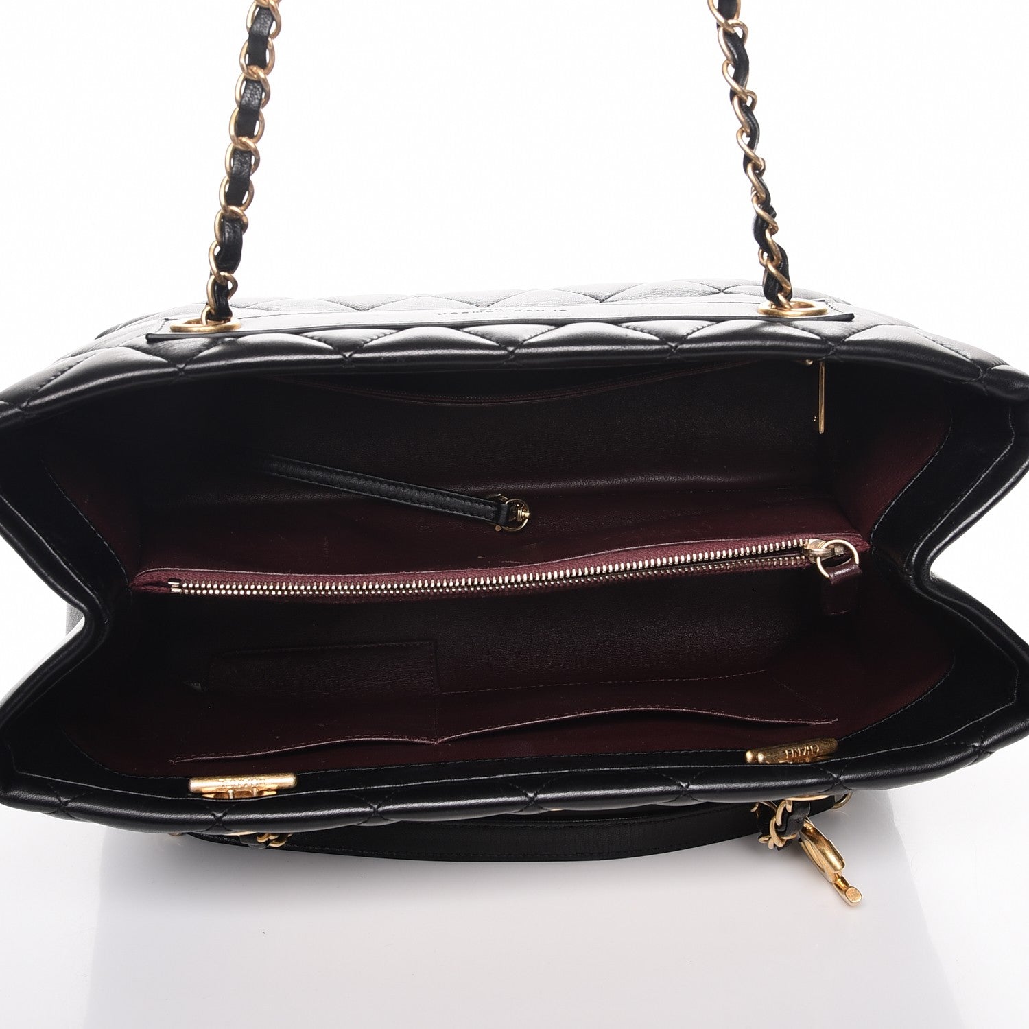 Chanel Lambskin Quilted Trendy CC Tote Black 5 of 8